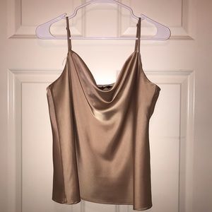 Banana Republic Gold Cowl Neck Tank, Size M